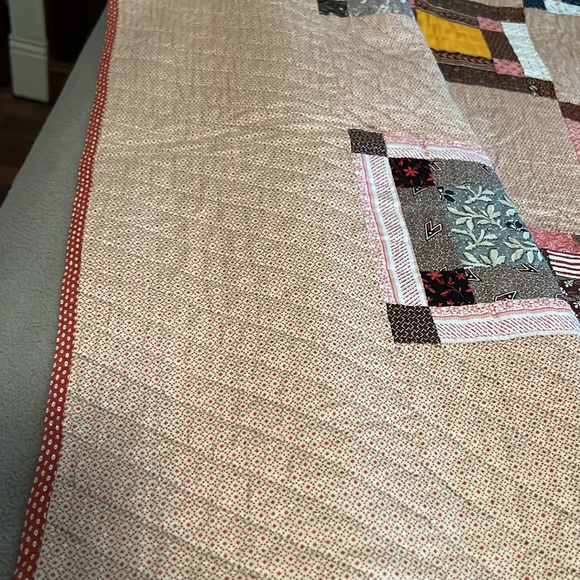 Vintage circa 1890’s signed Quilt “Nine Patch Variation” - Picture 7 of 16